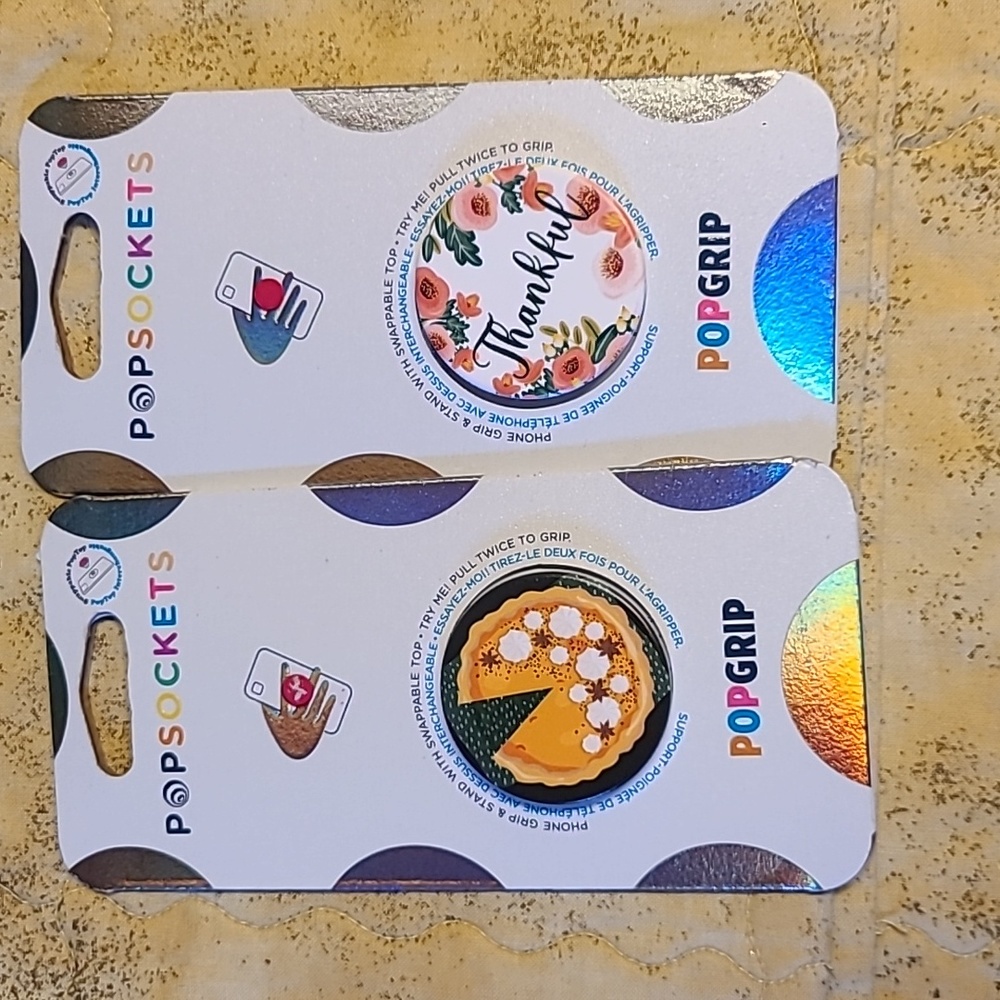 Popsockets  pumpkin pie and thankful